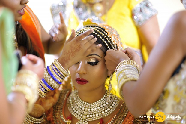 beautiful real Indian bride in NYC