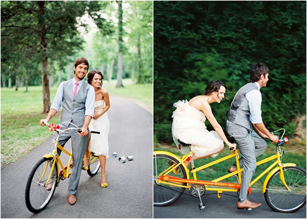 green eco friendly wedding transportation ideas