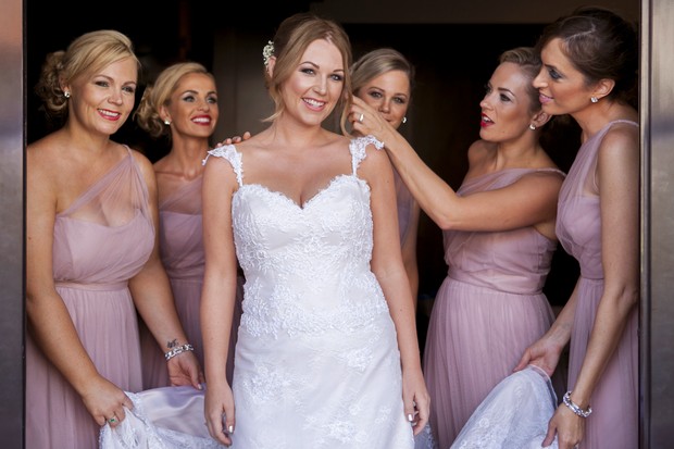 bridesmaids-in-pink-dresses-real-weddin-uae