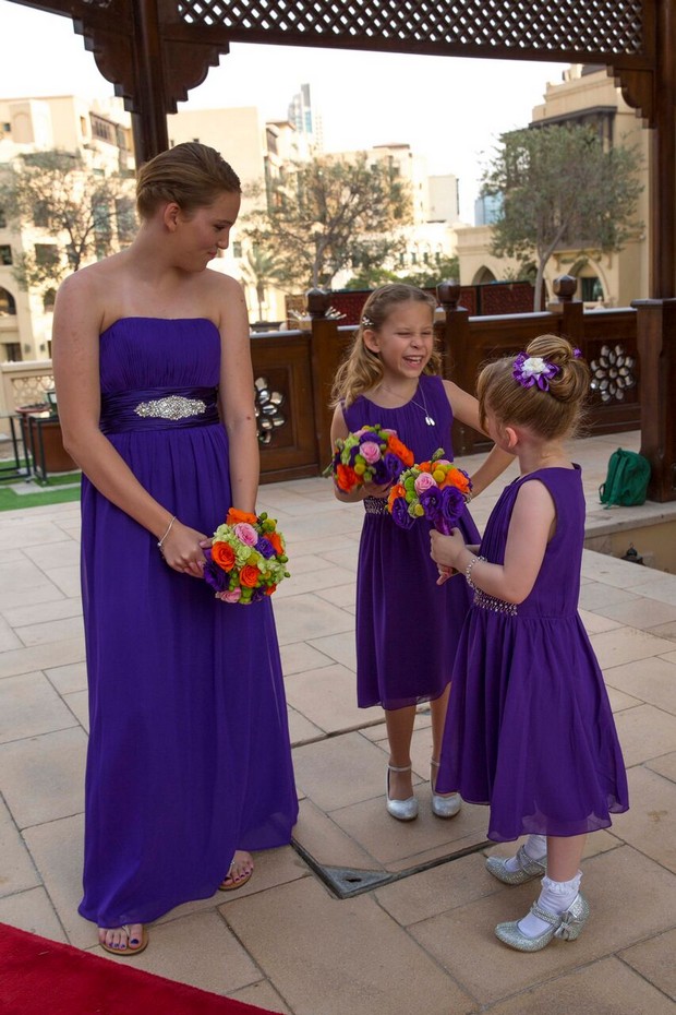 dubai-real-wedding-flower-girls-in-putple-dresses