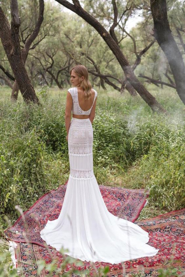 Bridal Separates two piece wedding dress trend 