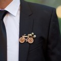 Bronze Bicycle Buttonhole 