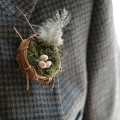Easter Egg Nest Buttonhole 