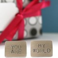 Personalised Silver Cuff Links 