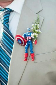 Captain America Buttonhole 