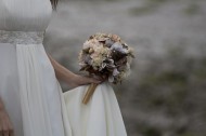 Fabric Bouquet in Winter Greys