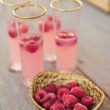 Fresh Raspberry Drinks 