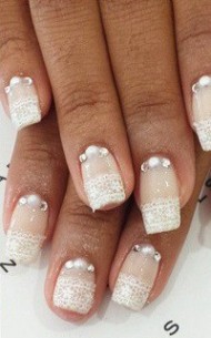 Lace Bridal Nails