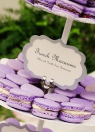 Lilac French Macarons 