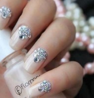 Sparkly Pink Nails