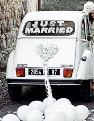 Just Married Balloons 