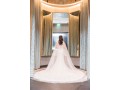 Get access to a private bridal room complete with curved floor length mirrors