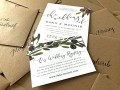 'Olives' the invitation and registry card