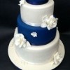Blue & White Cake 