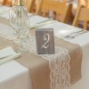 Burlap & Lace Table Runner 