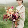 Dramatic Berry-Toned Oversized Bouquet