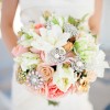 Fresh Flowers & Diamante Bouquet 