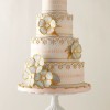 Gold Detailed Wedding Cake 