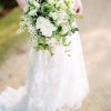 Green & White Carnation Bouquet