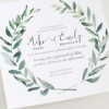 Green Wreath Invite 