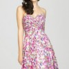 Pink Bridesmaid Print Dress