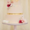 Pink & Gold Wedding Cake 