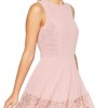 Pink Pleat & Lace Insert Dress 