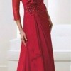 Long Red Bridesmaid Dress 