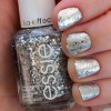 Silver Sparkly Nails 