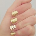 Dramatic Gold Nails