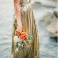 Gold Wedding Dress 
