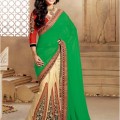 Green, Red & Gold Sari