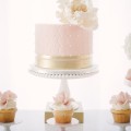 Pink & Gold Spotted Cake 