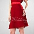 Short Red Bridesmaid Dress 