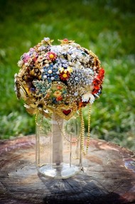 Colourful Brooch Bouquet 
