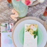 Coral & Mint Place Setting