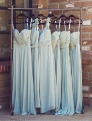 Dusty Blue Bridesmaid Dresses