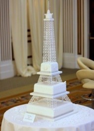 Eiffel Tower Wedding Cake