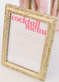 Glitter Cocktail Menu