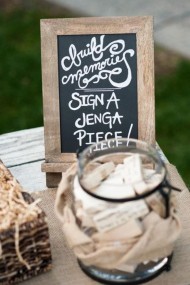 Jenga Pieces Guest Book 