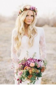 Lavender Bouquet & Crown 
