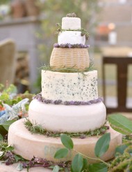 Lavender Cheese Wheel Cake 