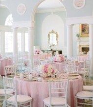 Pale Pink Table Decor 