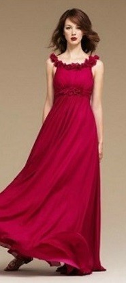 Pretty Red Bridesmaid Dress