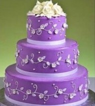 Purple Wedding Cake 