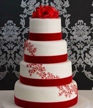 Red & White Cake 