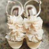 Ruffle Wedding Shoes