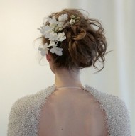 Messy Floral Updo 
