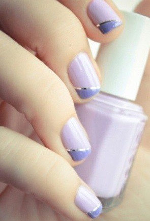Lilac & Purple Nails 