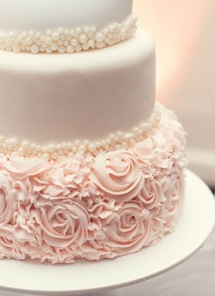 Wedding Cake & Pearl Trim